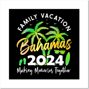 Family Vacation Bahamas 2024 Matching Group Summer Vacation Posters and Art